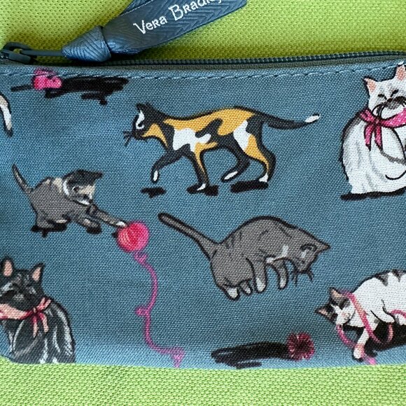 VERA BRADLEY CAT'S MEOW ZIP ID CASE:NWT CATS (#2) - Picture 4 of 10